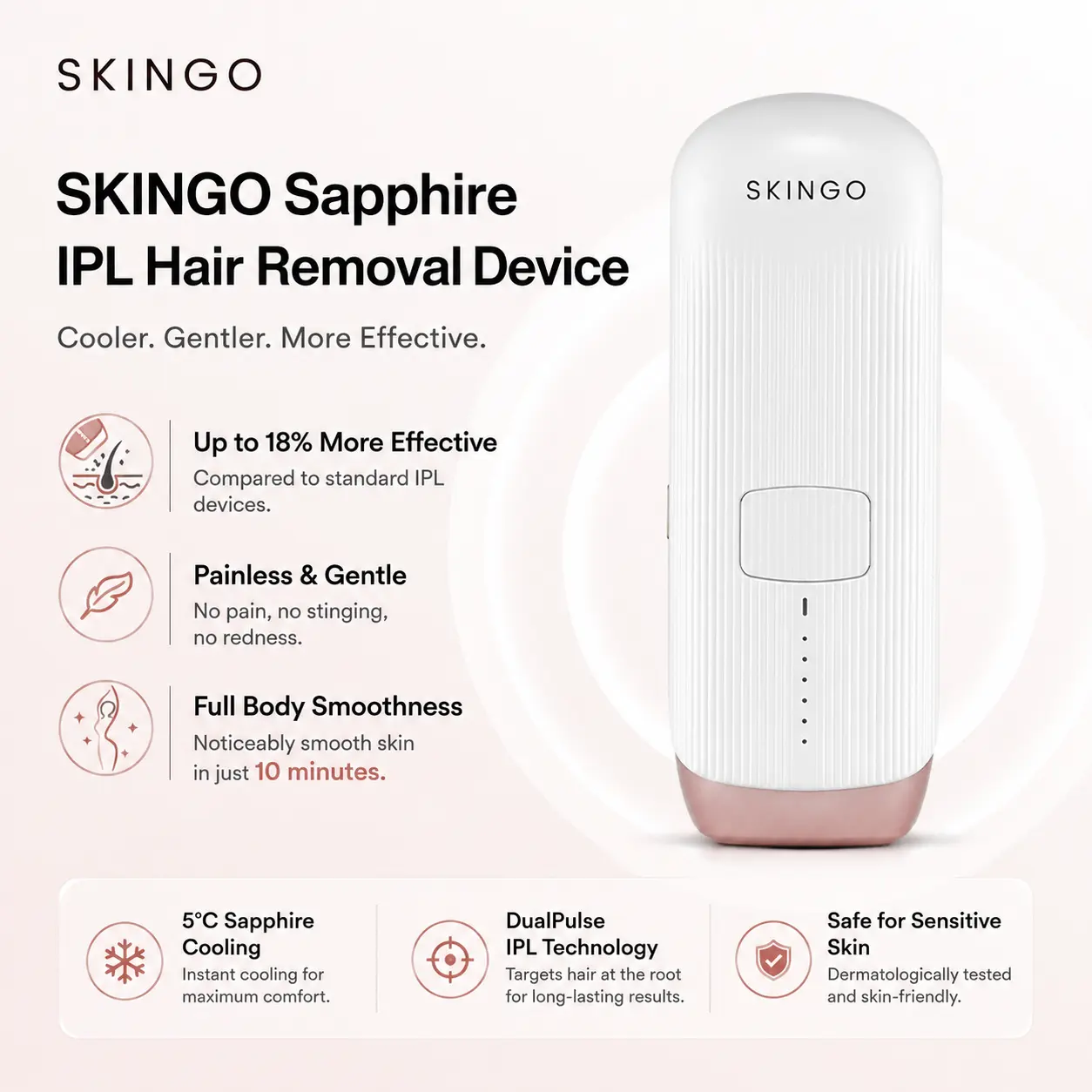 Máy triệt lông SKINGO Iceglow Sapphire
